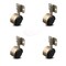 Service Caster 2 Inch Antique Brass Hooded Nylon Wheel Casters with Side Mount Set SCC SCC-GR02S50D-NYS-WA-716X78-CB180-4 - alternate 1